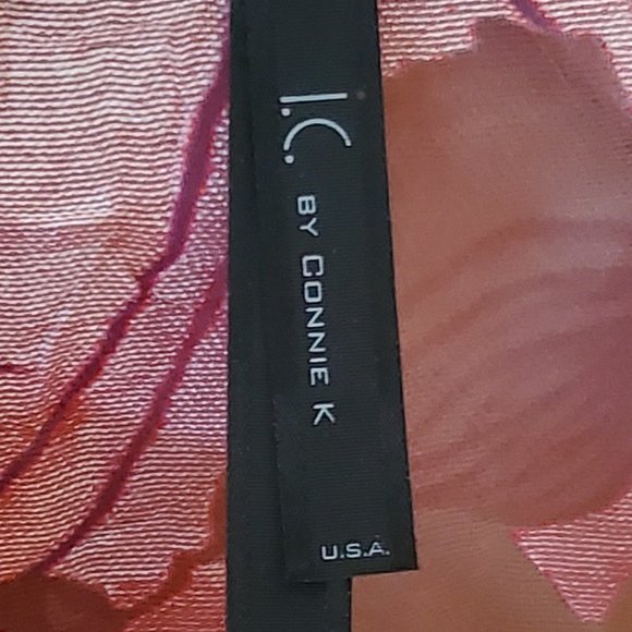 IC by Connie K -Floral Sheer Tunic - Picture 3 of 3